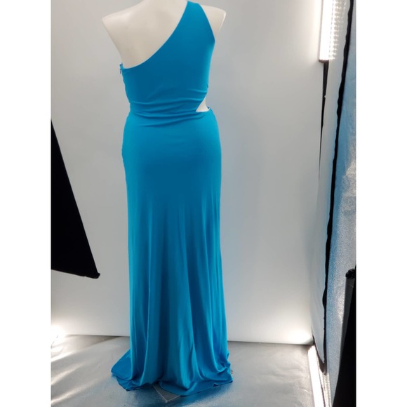 Halston‎ Ivanna gathered cut-out asymmetric gown ONLY SIZE 14 IS AVAILABLE - Picture 7 of 16